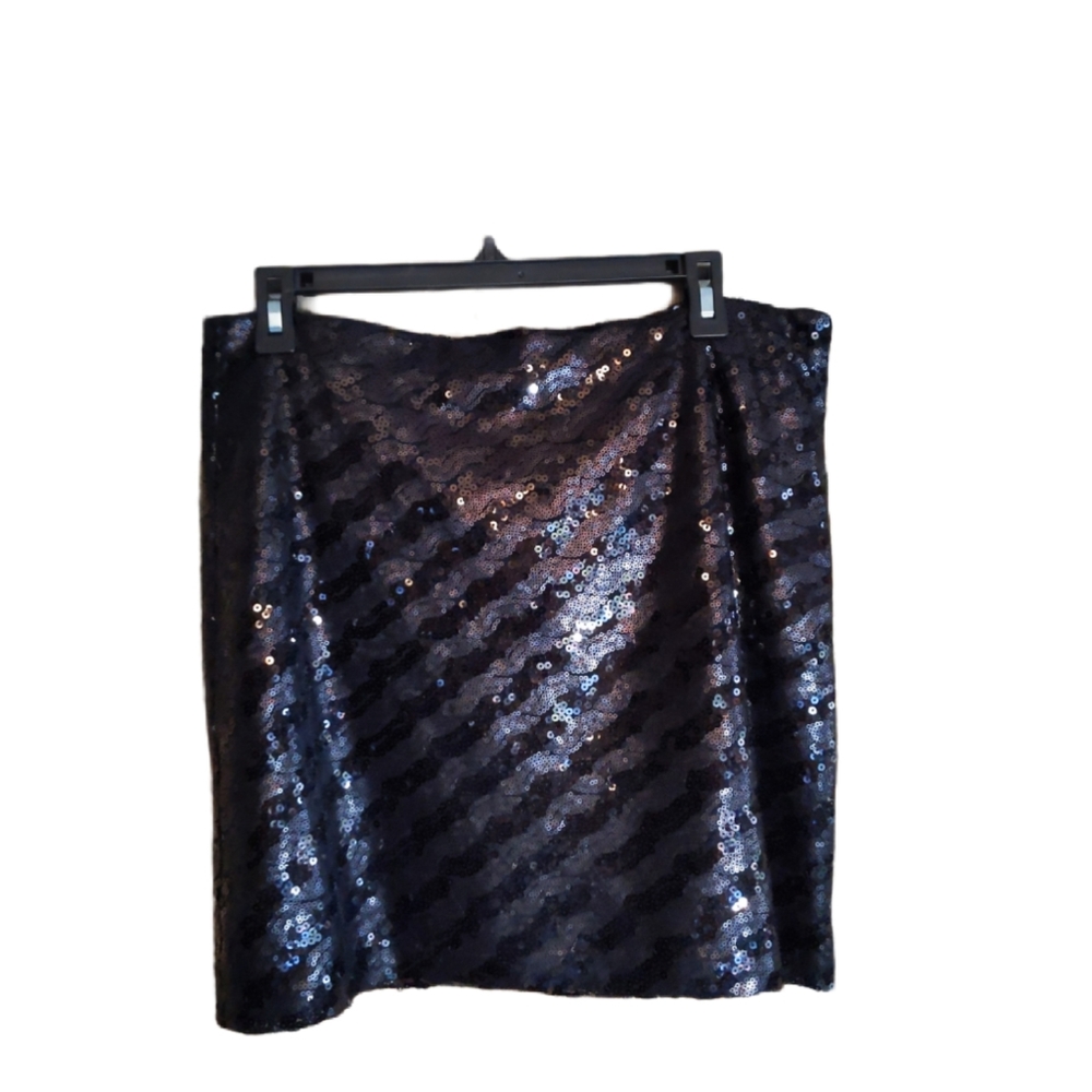 Allen B black sequins skirt